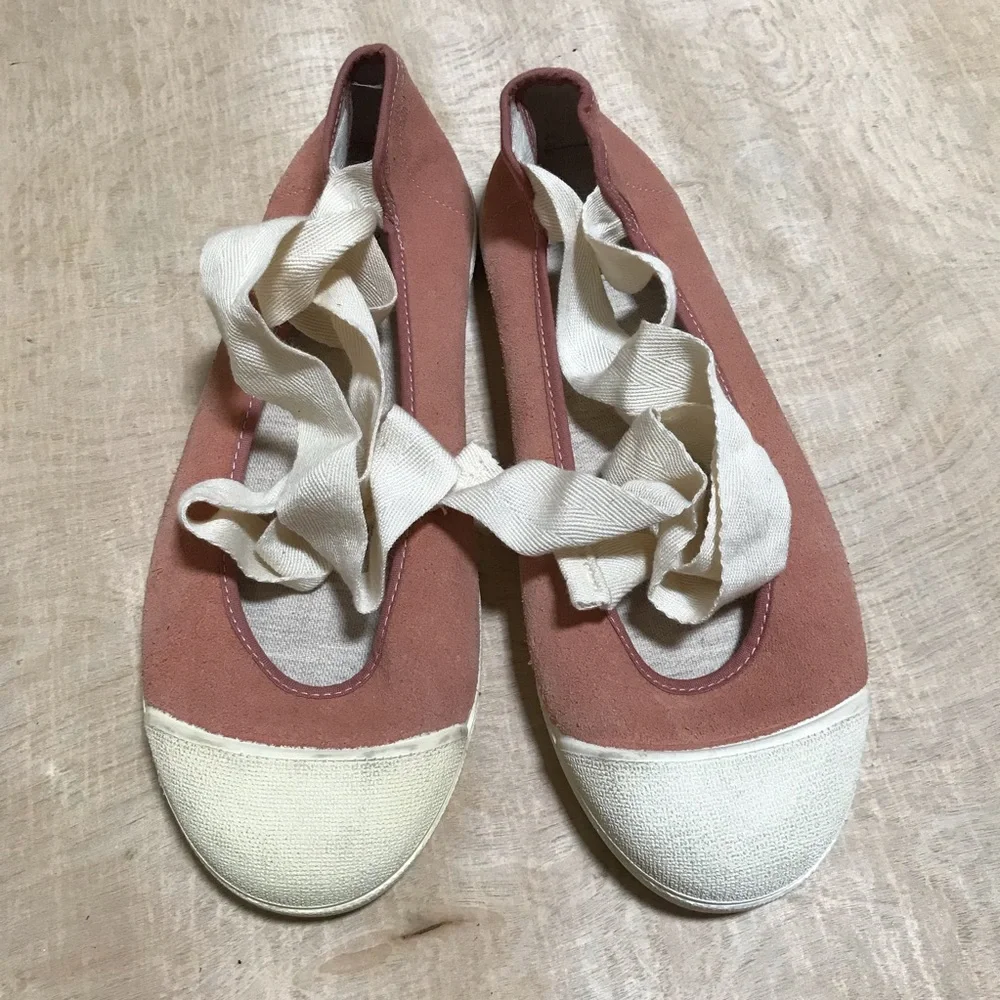Zara Girls Pink Lace Flats Sneakers Size 37